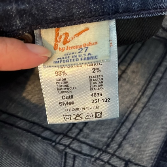 Citizen of‎ Humanity Hutton #251 Stretch High Rise Wide Leg Blue Jeans Size 27 - Picture 10 of 10